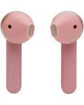 Безжични слушалки с микрофон JBL - T225 TWS, розови - 3t