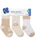 Бебешки термо чорапи KikkaBoo - 1-2 години, 3 броя, My Teddy - 1t