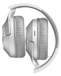Безжични слушалки с микрофон A4tech - BH300, бели/сиви - 4t