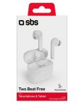 Безжични слушалки SBS - Beat Free, TWS, бели - 3t
