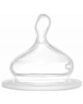 Бебешко стъклено шише NIP - Flow S, 0 м+, 120 ml, Girl - 2t