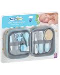 Бебешки хигиенен комплект с несесер BabyJem - 9 части, син - 4t