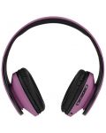 Безжични слушалки PowerLocus - P2, черни/лилави - 3t