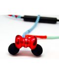 Безжични слушалки Fusion Embassy - Tribal Warrior, сини/червени - 2t