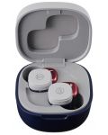 Безжични слушалки Audio-Technica - ATH-SQ1TW, TWS, червени - 1t