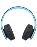 Безжични слушалки PowerLocus - P2, черни/сини - 3t