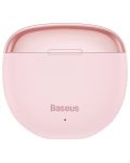 Безжични слушалки Baseus - Encok W2, TWS, розови - 5t