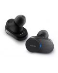Безжични слушалки Philips - T1BK/00, TWS, ANC, черни - 5t