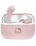 Детски слушалки OTL Technologies - Hello Kitty, TWS, розови/бели - 1t