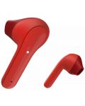 Безжични слушалки Hama - Freedom Light, TWS, червени - 3t