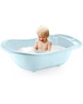 Бебешка вана с отвор за оттичане BabyJem - Синя, 55 l - 4t