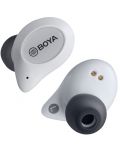 Безжични слушалки Boya - BY-AP1-W, TWS, бели - 5t
