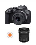 Безогледален фотоапарат Canon - EOS R10, 18-45mm STM, Black + Адаптер Canon EF-EOS R + Обектив Canon - RF, 15-30mm, f/4.5-6.3 IS STM - 1t