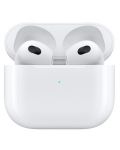 Безжични слушалки Apple - AirPods 3, Lightning Case, TWS, бели - 3t