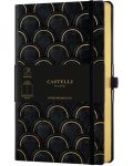Бележник Castelli Copper & Gold - Art Deco Gold, 13 x 21 cm, бели листове - 1t