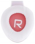 Безжични слушалки с микрофон PowerLocus - EDGE, розови/бели - 4t