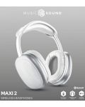 Безжични слушалки с микрофон Cellularline - MS Maxi 2, бели - 3t