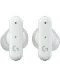 Безжични слушалки Logitech - G FITS, TWS, бели - 2t