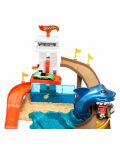 Комплект за игра Hot Wheels - Писта акула и колички с промяна на цвета - 2t
