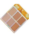 BH Cosmetics Палитра хайлайтър Belgian Waffle, 6 цвята - 3t