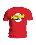 Тениска Big Bang Theory Bazinga, червена, размер XL - 1t