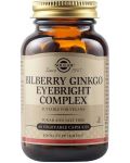 Bilberry Ginkgo Eyebright Complex, 60 растителни капсули, Solgar - 1t