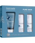 Biotrade Pure Skin Комплект - Детокс гел, Ексфолиращ тоник и Дневен крем, SPF50, 3 x 20 ml (Лимитирано) - 1t