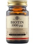 Biotin, 1000 mcg, 50 растителни капсули, Solgar - 1t