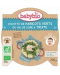 Био меню Babybio - Пъстърва и зелен фасул, 230 g - 1t