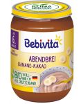 Био млечна каша Bebivita Лека нощ - Грис с банан и шоколад, 190 g - 1t