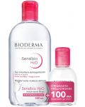 Bioderma Sensibio Комплект - Мицеларна вода Н2О, 500 + 100 ml (Лимитирано) - 1t