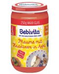 Био пюре от ябълки, сини сливи и боровинки Bebivita - 250 g - 1t