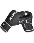Боксови ръкавици RDX - F6, 16 oz, черни/бели - 7t