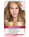 L'Oréal Еxcellence Боя за коса, 7.31 Natural Dark Caramel Blonde - 1t
