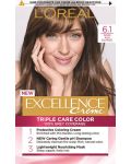 L'Oréal Еxcellence Боя за коса, 6.1 Dark Ash Blonde - 1t