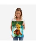 Метален постер Displate - Guardians of the Galaxy Vol 2 - Baby Groot in Space - 2t