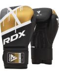 Боксови ръкавици RDX - BGR-F7, 8 oz, златисти/черни - 1t