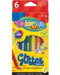 Брокатни флумастери Colorino Kids - 6 цвята - 1t
