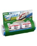 Играчка Brio World - Пътнически влак и тунел - 3t