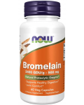 Bromelain, 500 mg, 60 капсули, Now - 1t