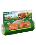 Играчка Brio World - Товарен влак и тунел - 3t