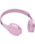 Безжични слушалки с микрофон AQL - Kosmos, розови - 2t