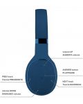 Безжични слушалки с микрофон AQL - Kosmos, сини - 4t