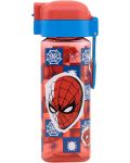 Квадратна бутилка за вода Stor Spider-Man - 550 ml - 2t