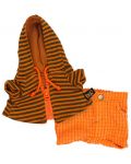 Дрешка за плюшена играчка Budi Basa - Оранжеви панталонки и горнище за Басик - 1t