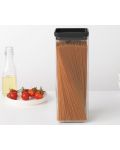 Буркан Brabantia Tasty+ - 2.5 l, тъмносив капак - 3t