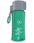 Бутилка за вода Ars Una -  Зелена, 450 ml - 1t