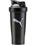 Бутилка за вода Puma - Shaker, 0.6 l, черна - 1t