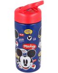 Бутилка със сламка Mickey - 410 ml - 2t