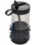 Бутилка за вода Melii - Spikey, черна, 503 ml - 1t